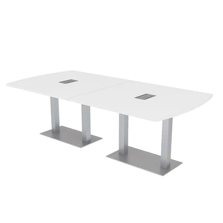Skutchi Designs 45 in W, 96 in L, 29 in H, Engineered Wood Top, White HAR-AREC-46x92-DOU-ELEC-XD09